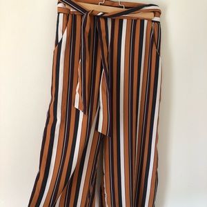 Striped flowy pants
